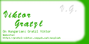 viktor gratzl business card